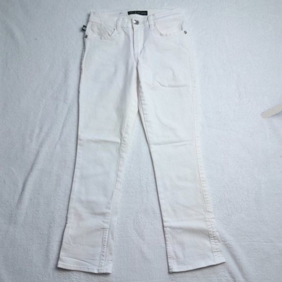 Rock & Republic Kendall White Denim Slim Jeans Size 2 - Picture 2 of 10